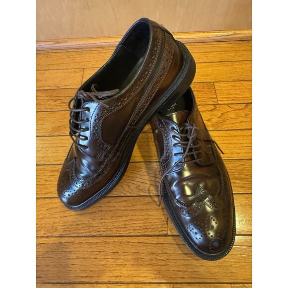 Paul Stuart Men\'s Maxwell Wingtip Brogue Leather Derby Shoes 8.5 (700THRIFTY main image 6